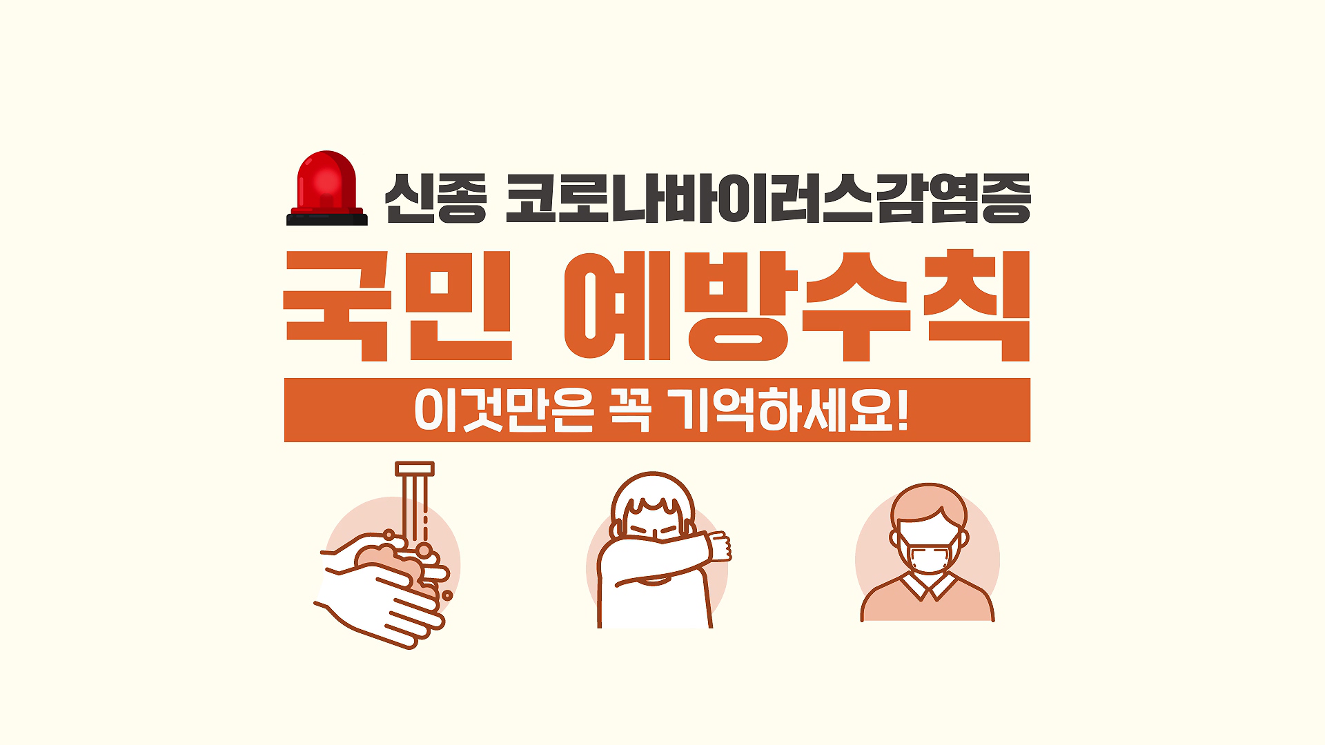 신종코로나바이러스감염증 국민 예방수칙